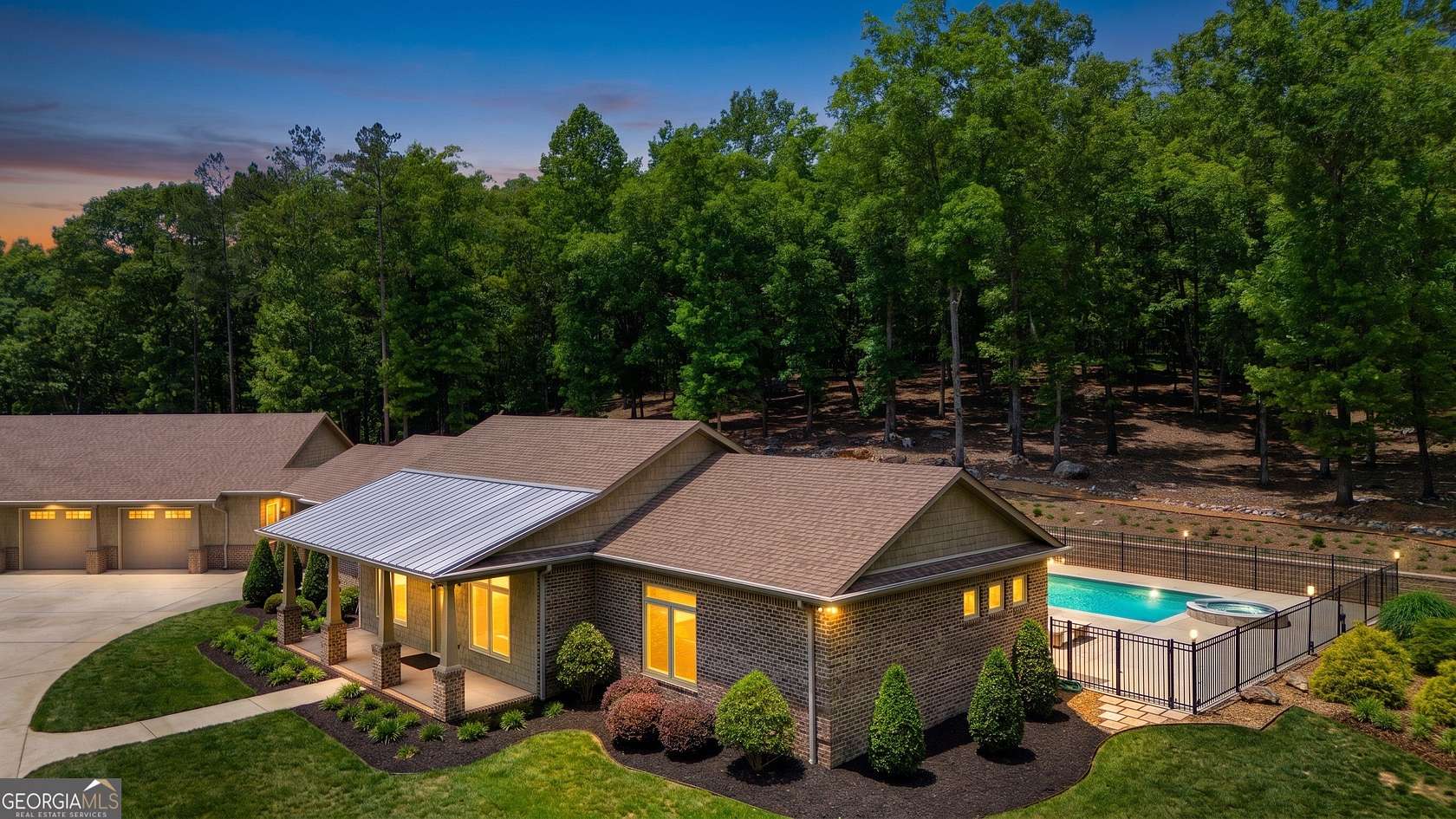 25.1 Acres of Recreational Land with Home for Sale in Cave Spring, Georgia