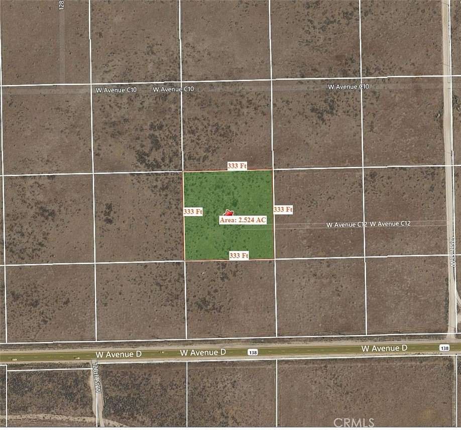 2.5 Acres of Land for Sale in Lancaster, California