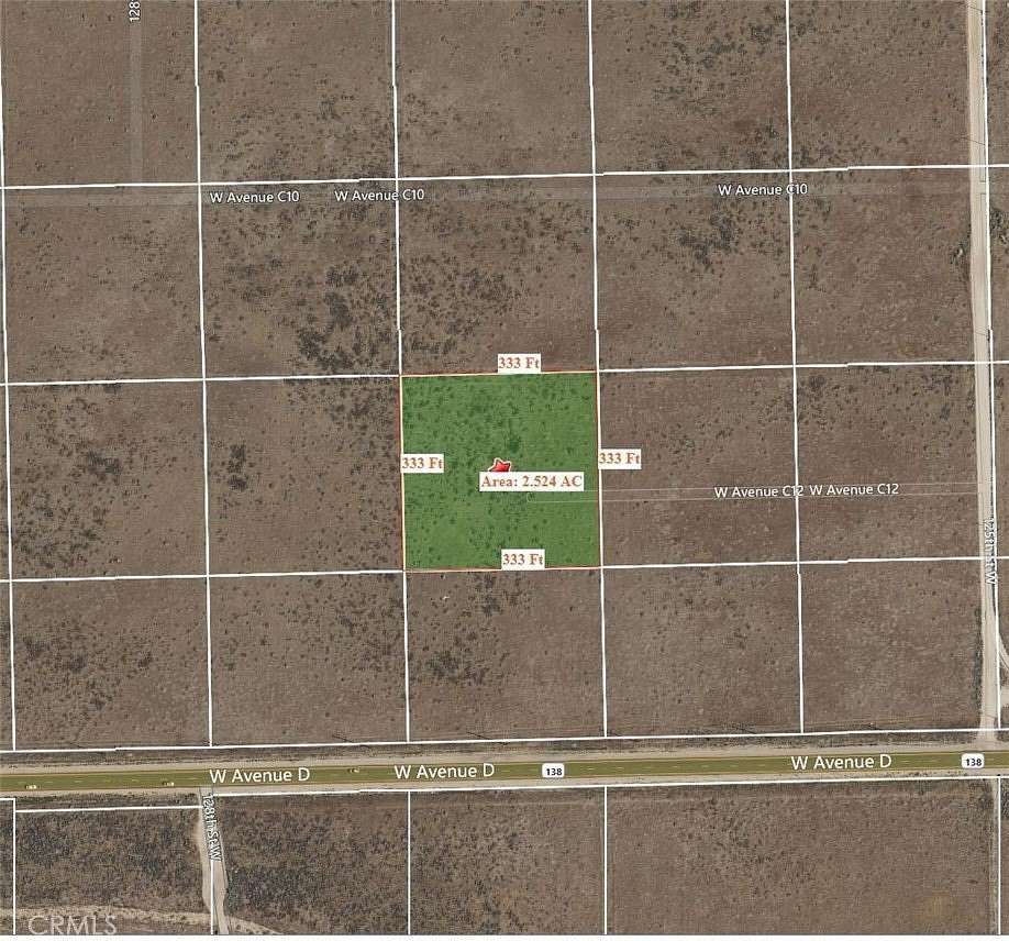2.5 Acres of Land for Sale in Lancaster, California