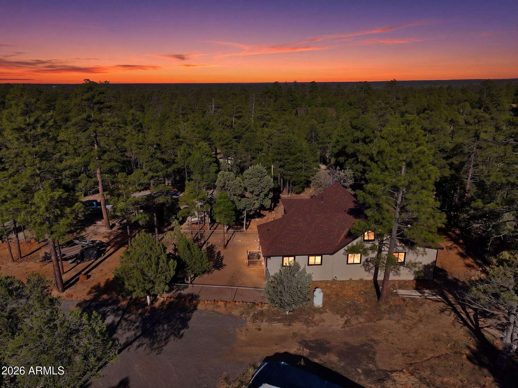 10 Acres of Land with Home for Sale in Overgaard, Arizona