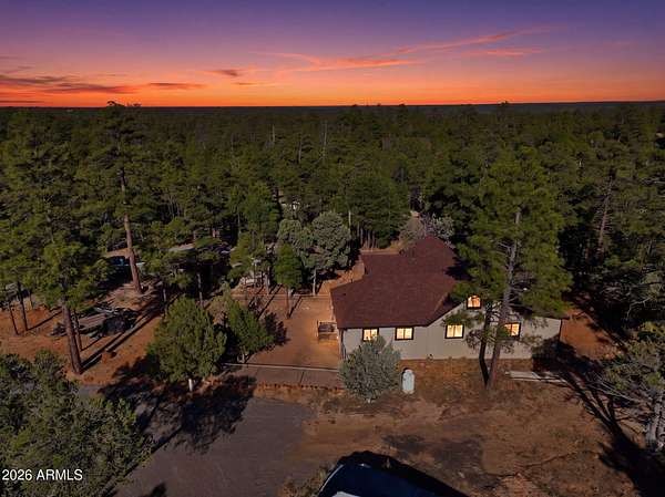 10 Acres of Land with Home for Sale in Overgaard, Arizona
