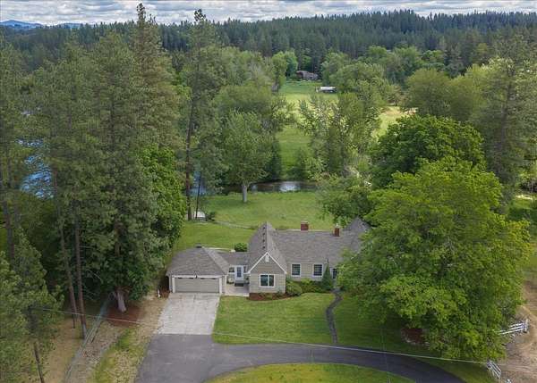 8.79 Acres of Land with Home for Sale in Spokane, Washington