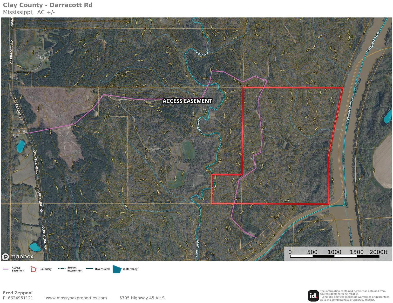 131 Acres of Recreational Land for Sale in West Point, Mississippi
