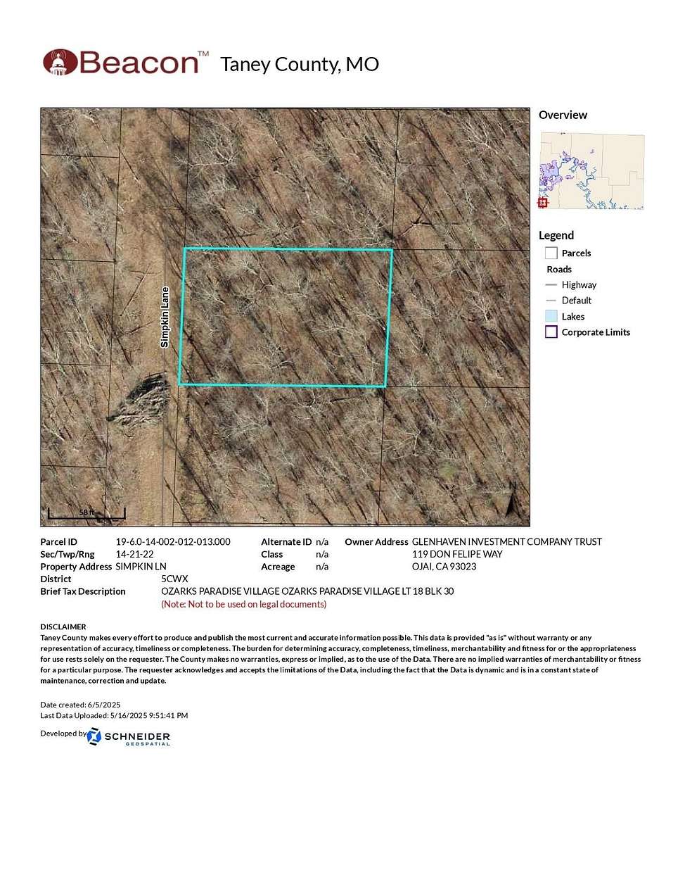 0.34 Acres of Residential Land for Sale in Ridgedale, Missouri