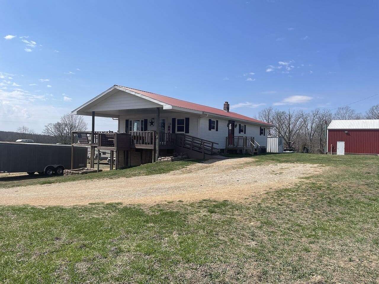 21.5 Acres of Agricultural Land with Home for Sale in Summersville, Missouri