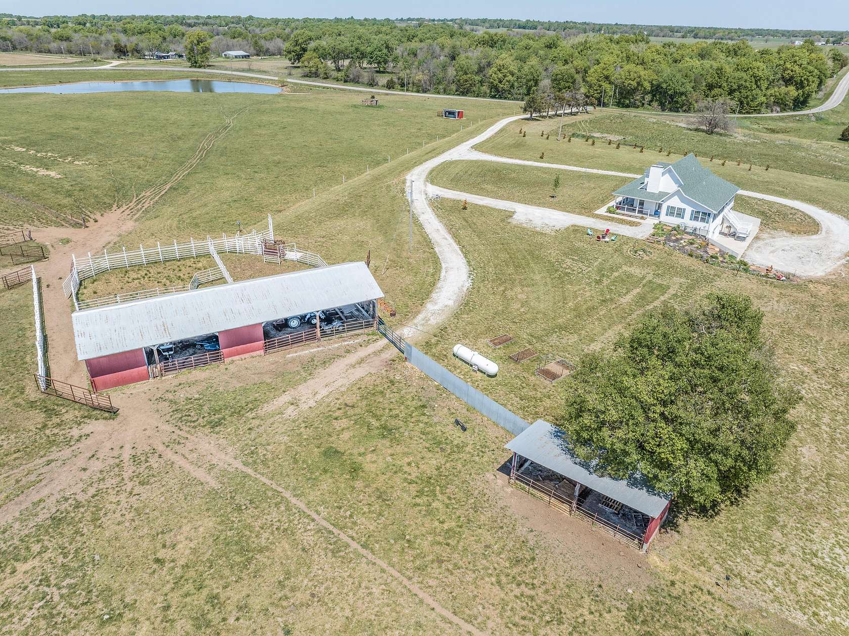 160 Acres of Land with Home for Sale in Lamar, Missouri