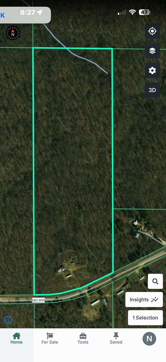 30.1 Acres of Recreational & Residential Land for Sale in Salem, Missouri