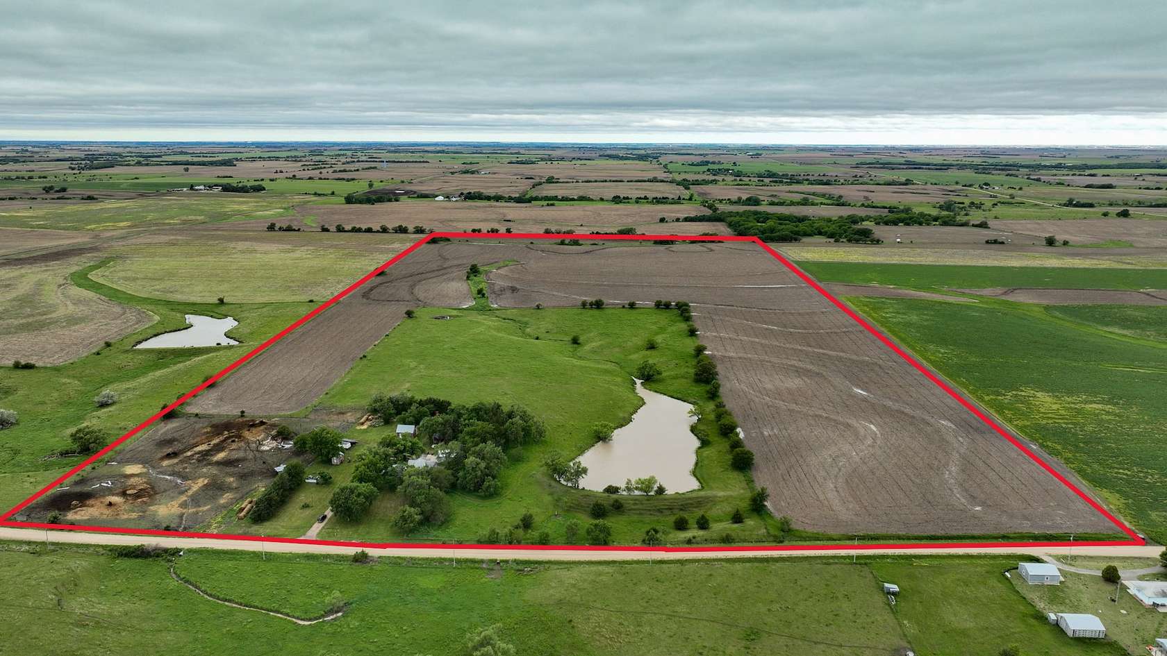 80.6 Acres of Improved Land for Sale in Munden, Kansas