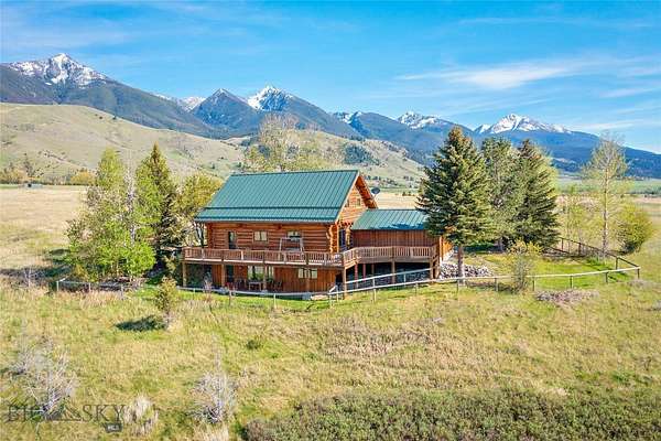 10 Acres of Land with Home for Sale in Livingston, Montana