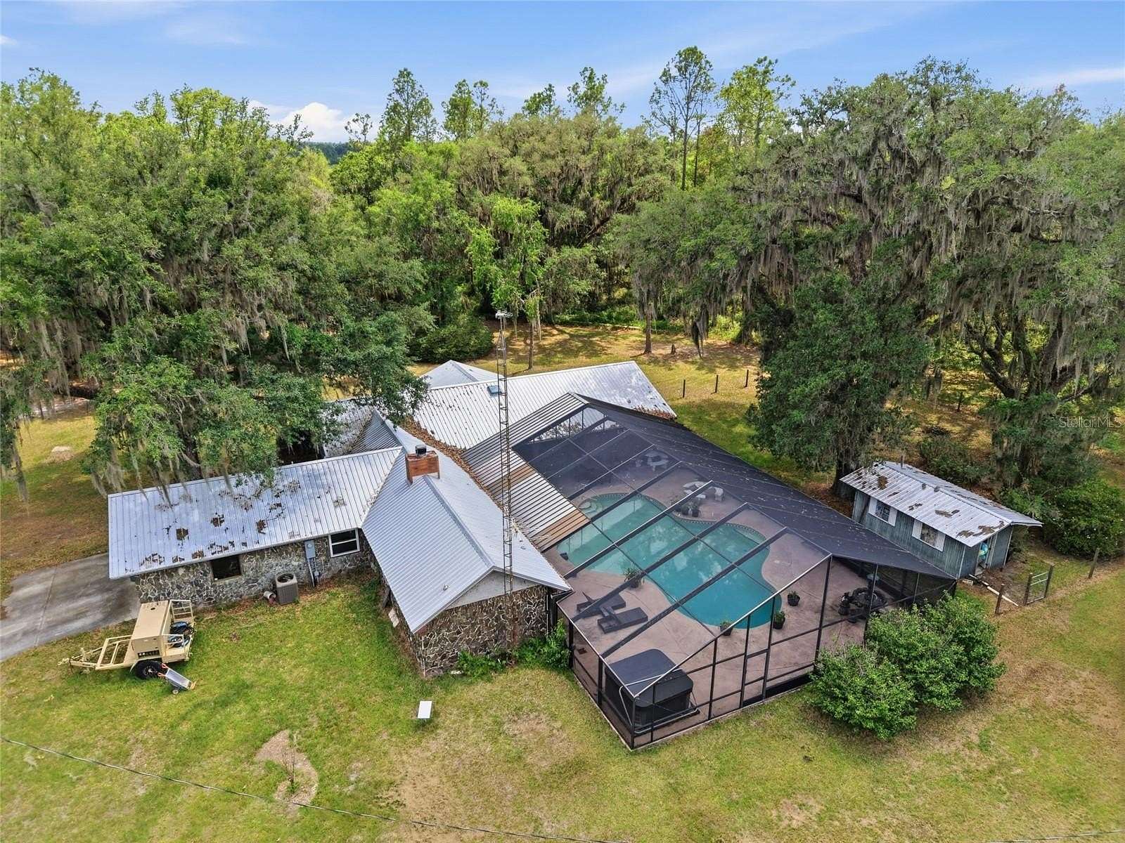 3.5 Acres of Land with Home for Sale in Lake Butler, Florida