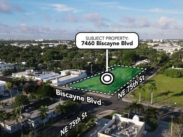 0.9 Acres of Commercial Land for Lease in Miami, Florida