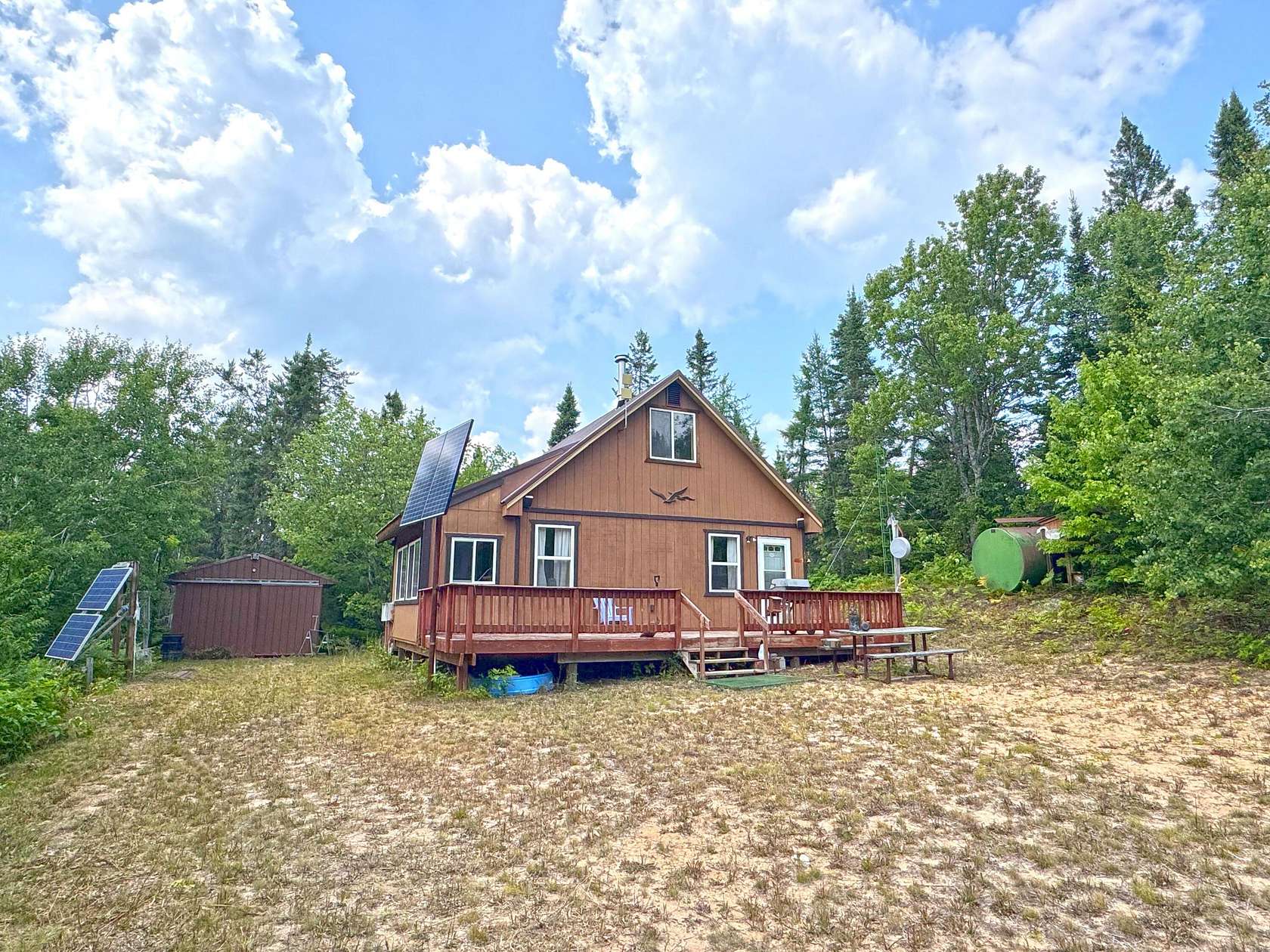 20 Acres of Recreational Land with Home for Sale in Paradise, Michigan