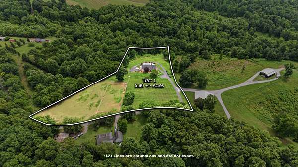 5.8 Acres of Land with Home for Sale in Lynchburg, Tennessee