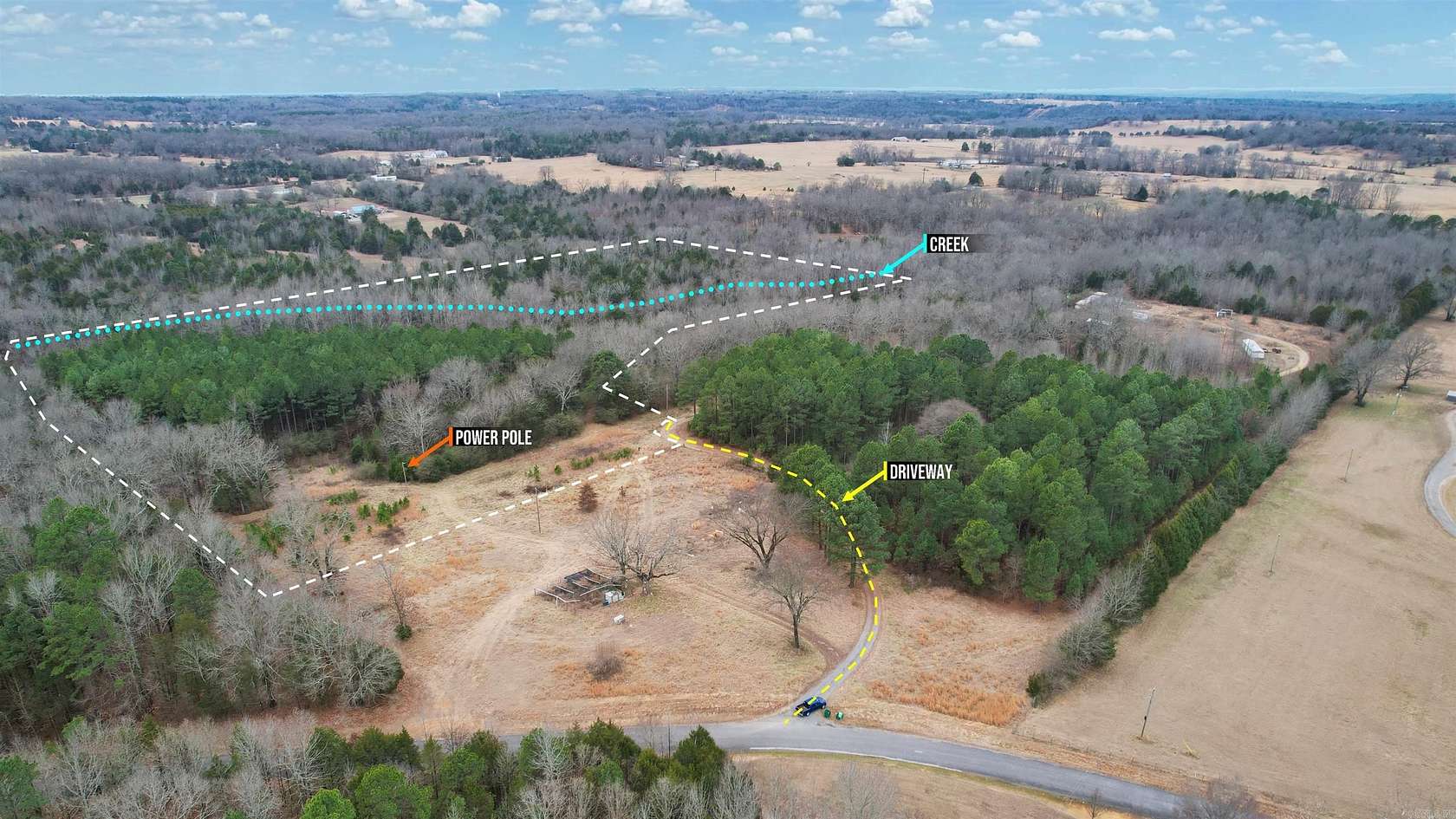 21.5 Acres of Recreational & Residential Land for Sale in Quitman, Arkansas