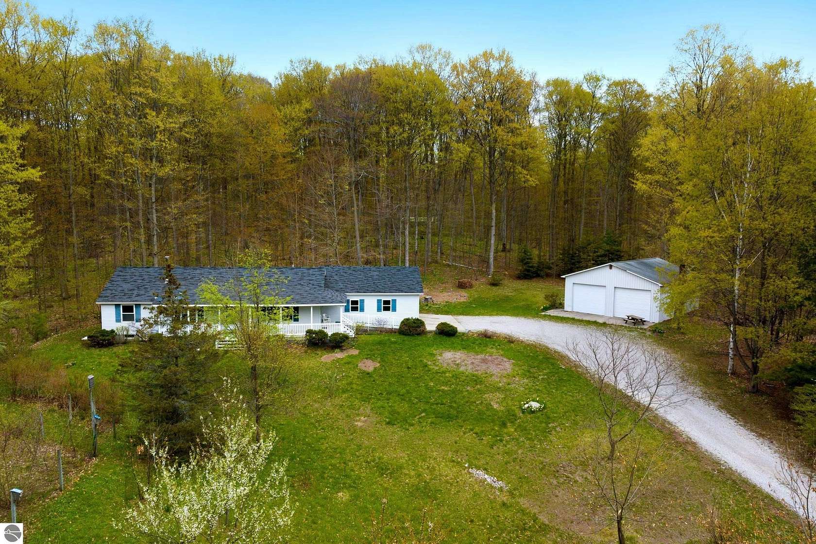 3.8 Acres of Land with Home for Sale in Beulah, Michigan