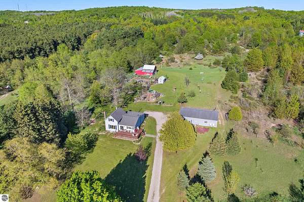 10.2 Acres of Land with Home for Sale in Frankfort, Michigan