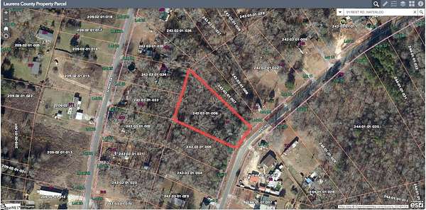 0.89 Acres of Land for Sale in Waterloo, South Carolina