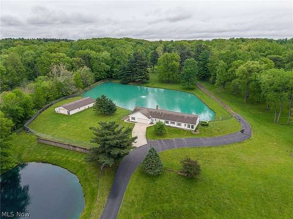 44.1 Acres of Agricultural Land with Home for Sale in Macedonia, Ohio