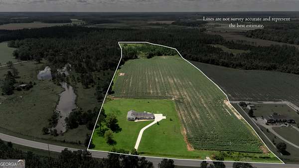 33.8 Acres of Land with Home for Sale in Fitzgerald, Georgia
