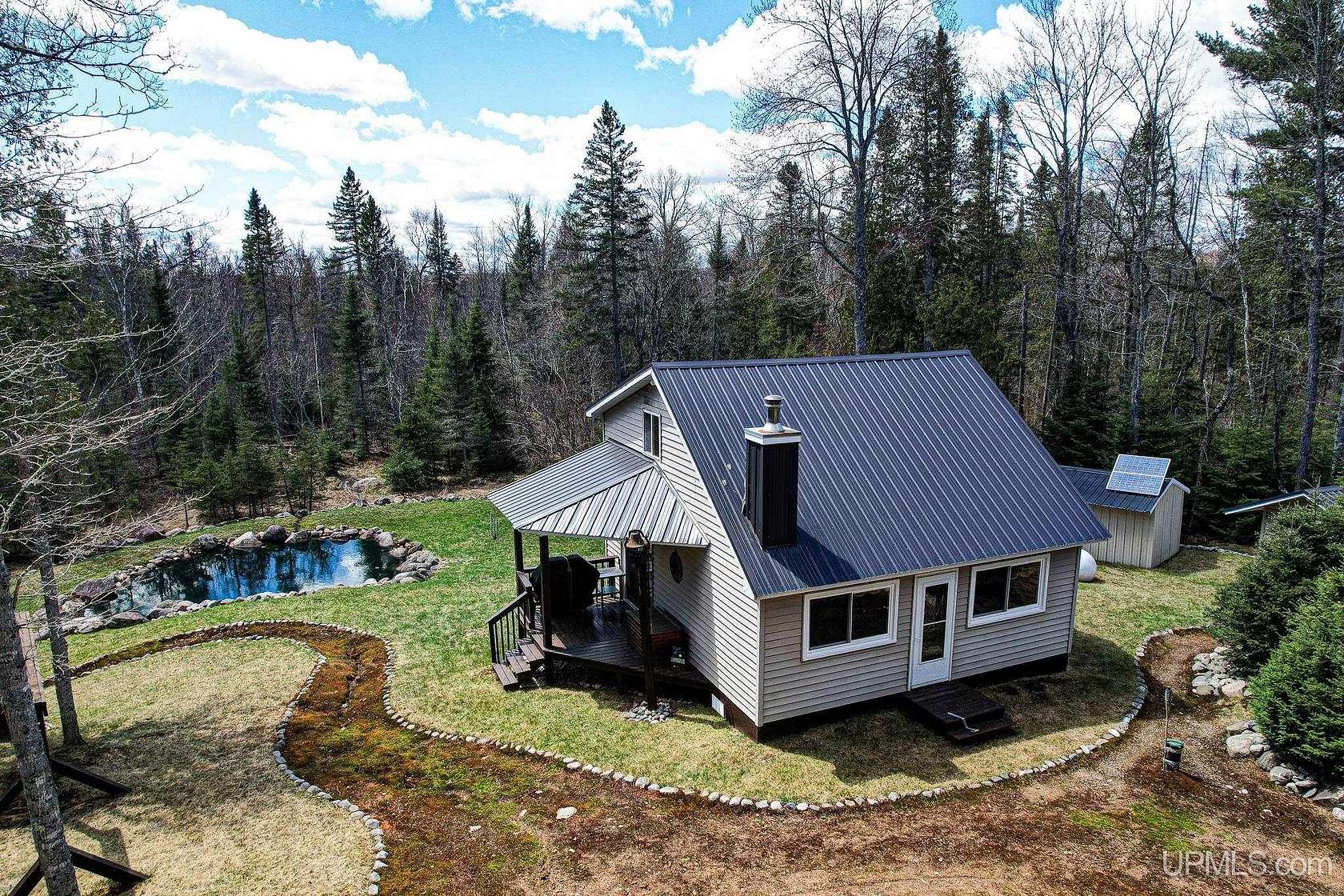 40 Acres of Recreational Land with Home for Sale in Michigamme, Michigan