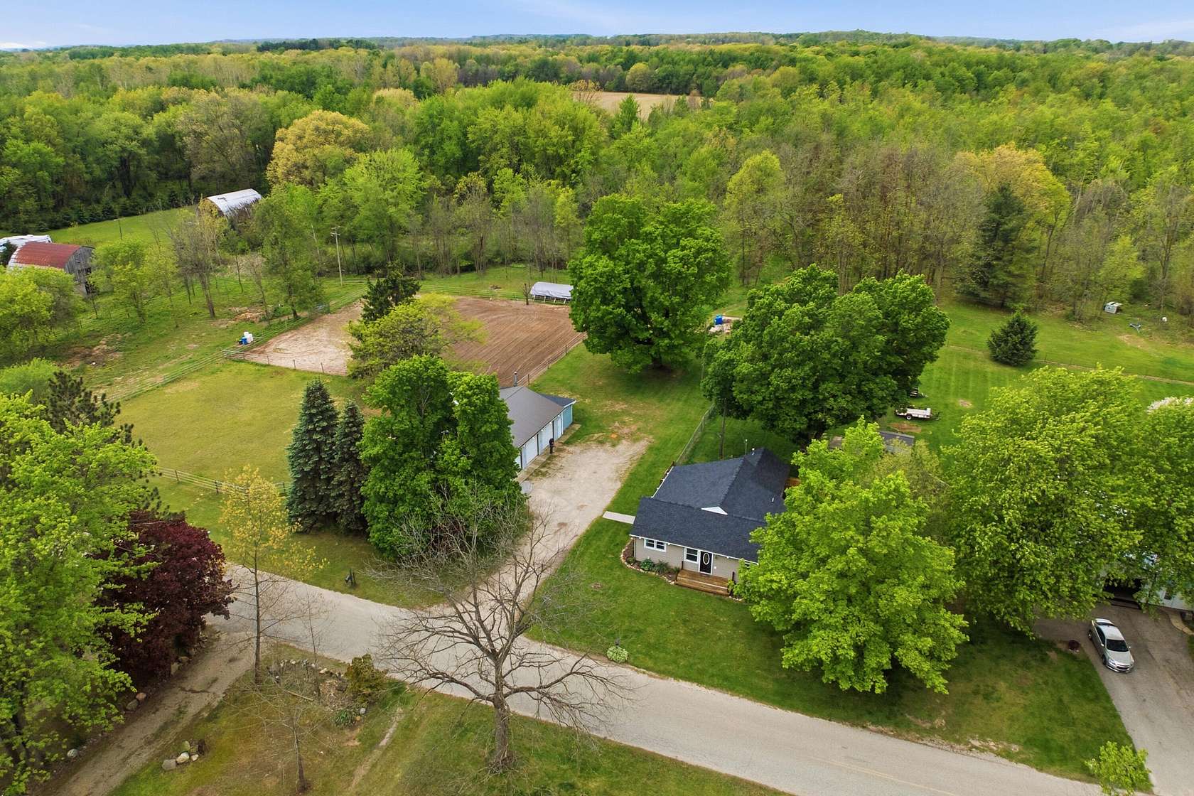 5.35 Acres of Land with Home for Sale in Quincy, Michigan