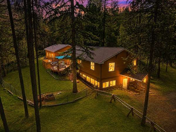 4.55 Acres of Land with Home for Sale in Whitefish, Montana