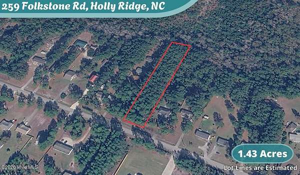 1.43 Acres of Residential Land for Sale in Holly Ridge, North Carolina