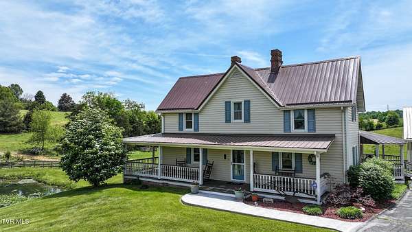43.6 Acres of Land with Home for Sale in Jonesborough, Tennessee