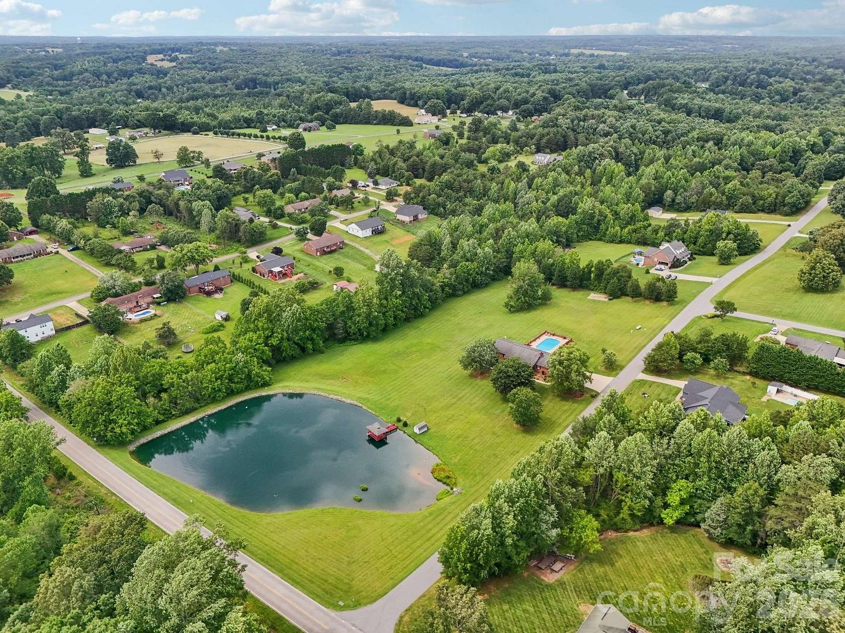5.86 Acres of Land with Home for Sale in Lincolnton, North Carolina