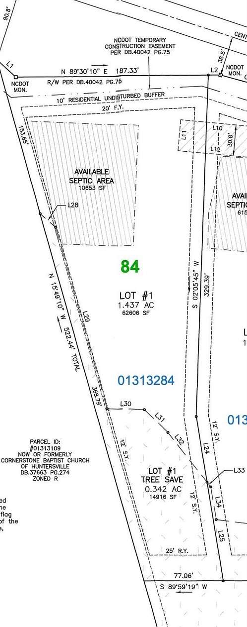1.44 Acres of Residential Land for Sale in Huntersville, North Carolina
