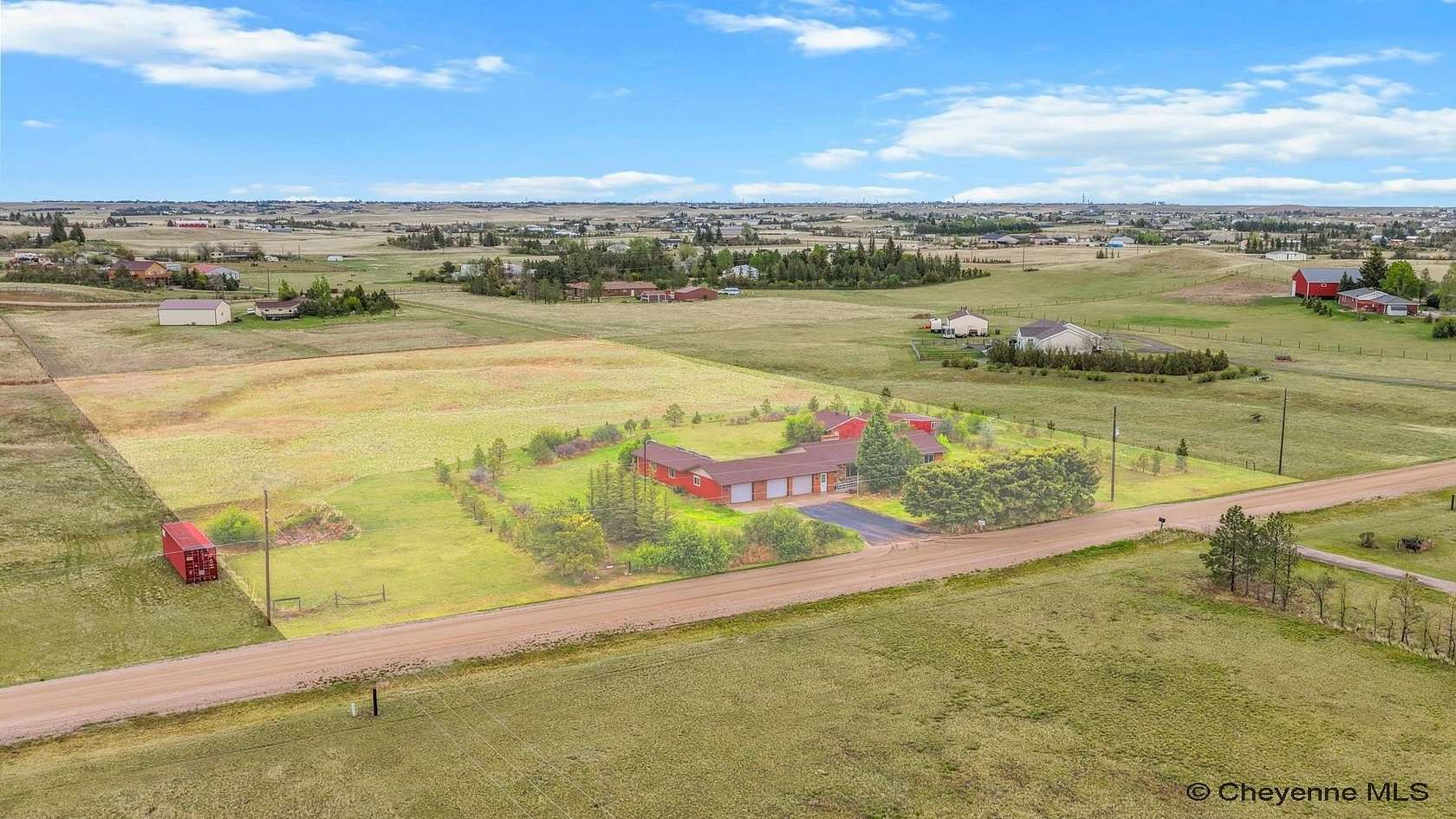 5.25 Acres of Land with Home for Sale in Cheyenne, Wyoming