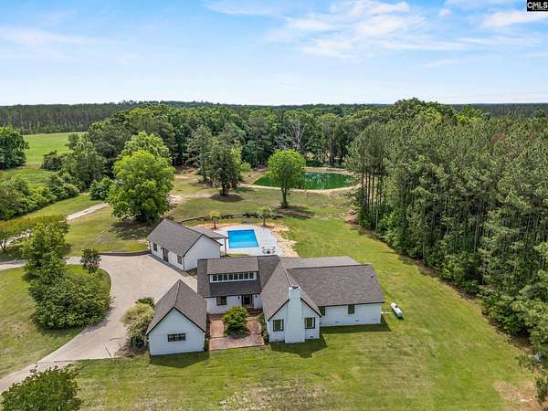 13 Acres of Land with Home for Sale in Camden, South Carolina