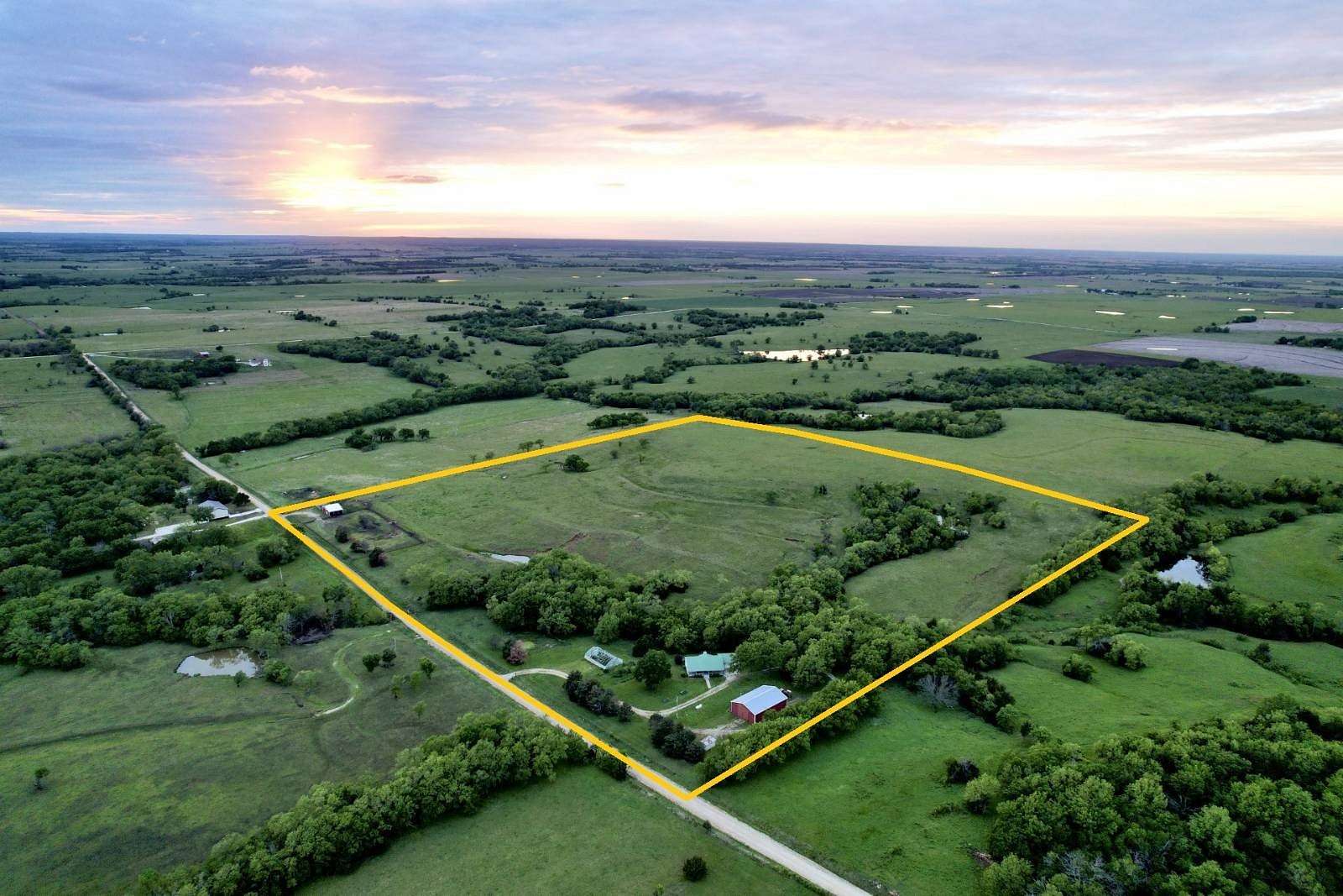 40 Acres of Improved Land for Auction in Hartford, Kansas