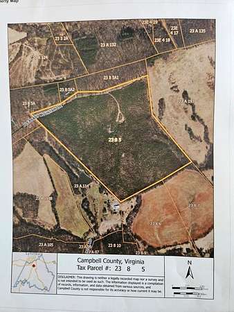 70 Acres of Recreational & Residential Land for Sale in Rustburg, Virginia