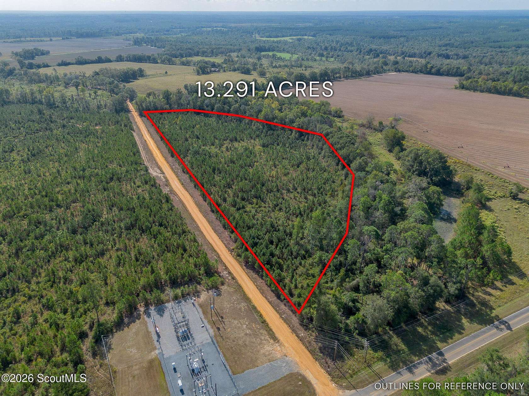 13.3 Acres of Recreational & Residential Land for Sale in Jacksonville, Georgia