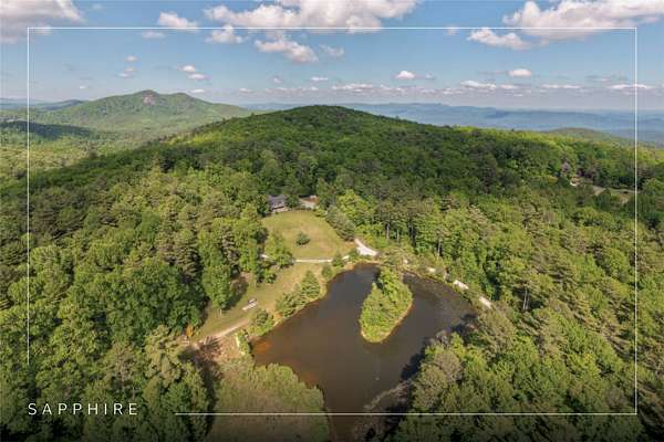 38 Acres of Land with Home for Sale in Sapphire, North Carolina