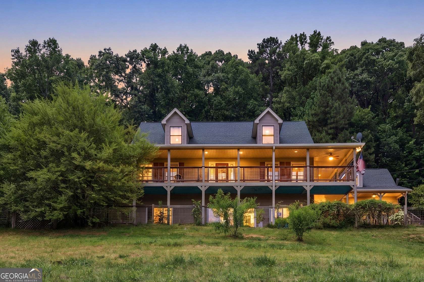 46 Acres of Agricultural Land with Home for Sale in Eastanollee, Georgia