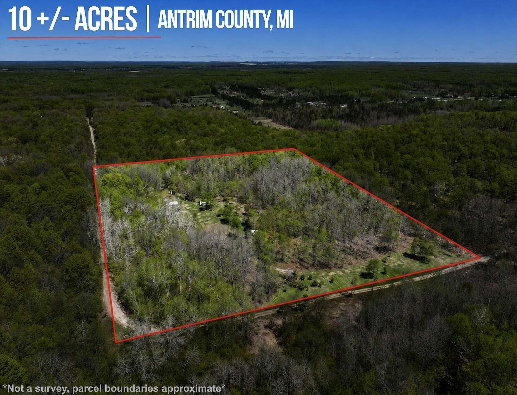 10 Acres of Recreational & Residential Land for Sale in Mancelona, Michigan