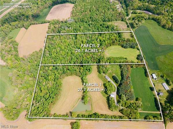 24.7 Acres of Improved Land for Sale in Newcomerstown, Ohio