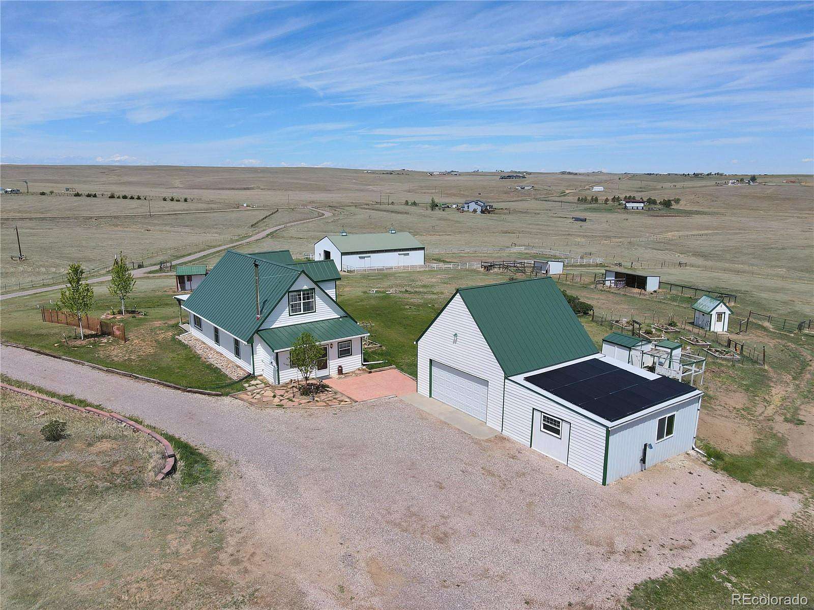 35 Acres of Agricultural Land with Home for Sale in Elizabeth, Colorado