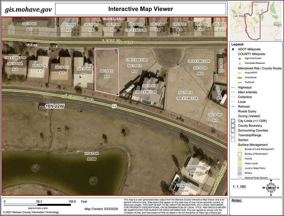 0.21 Acres of Residential Land for Sale in Mohave Valley, Arizona