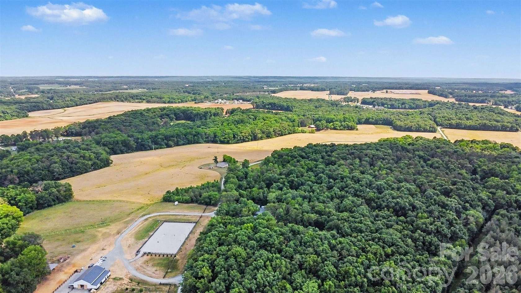 42 Acres of Land with Home for Sale in Monroe, North Carolina