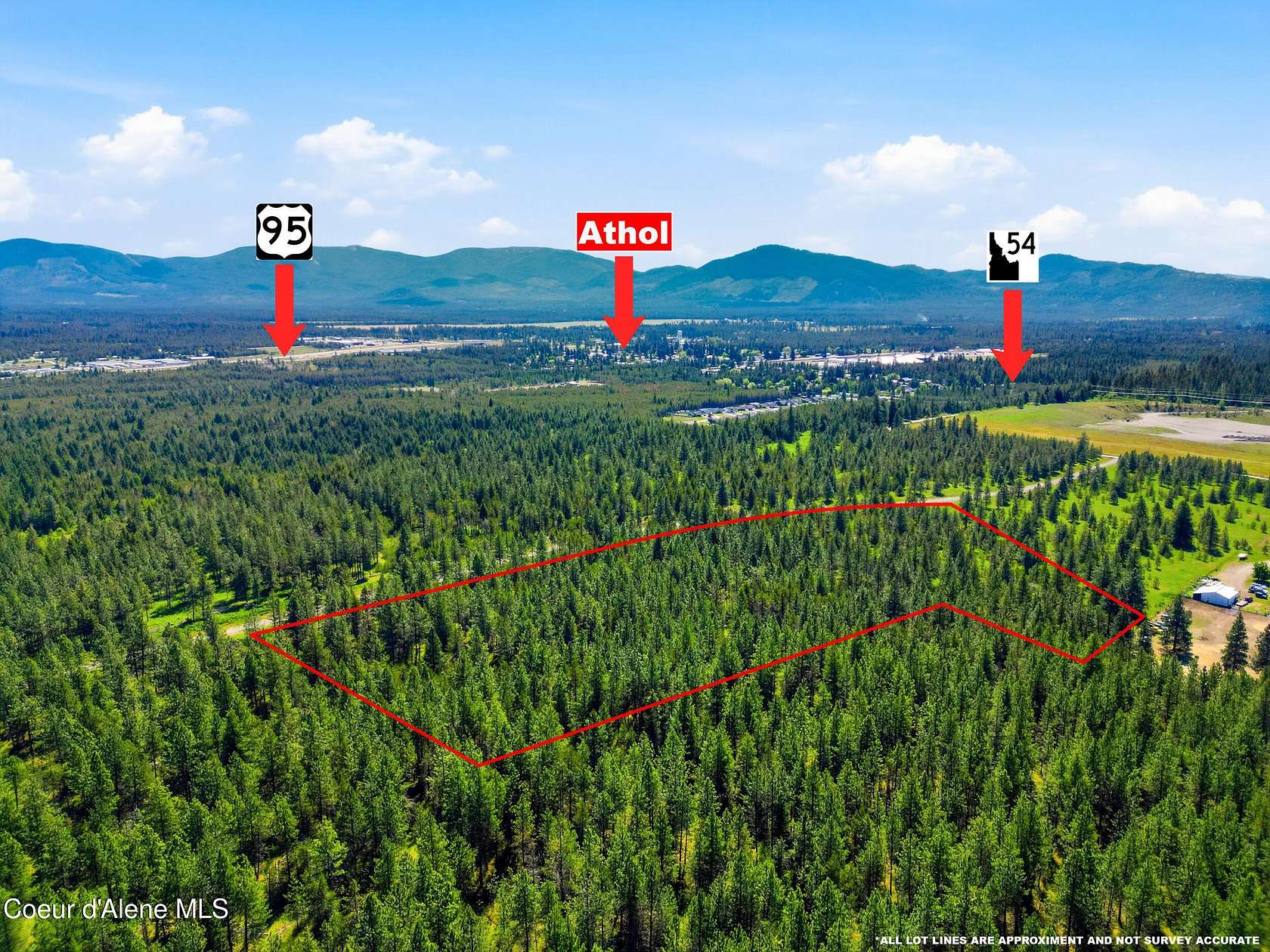 10 Acres of Recreational & Residential Land for Sale in Athol, Idaho