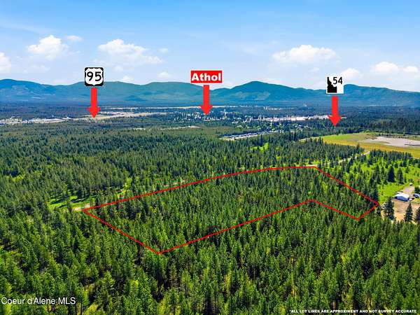 10 Acres of Recreational & Residential Land for Sale in Athol, Idaho