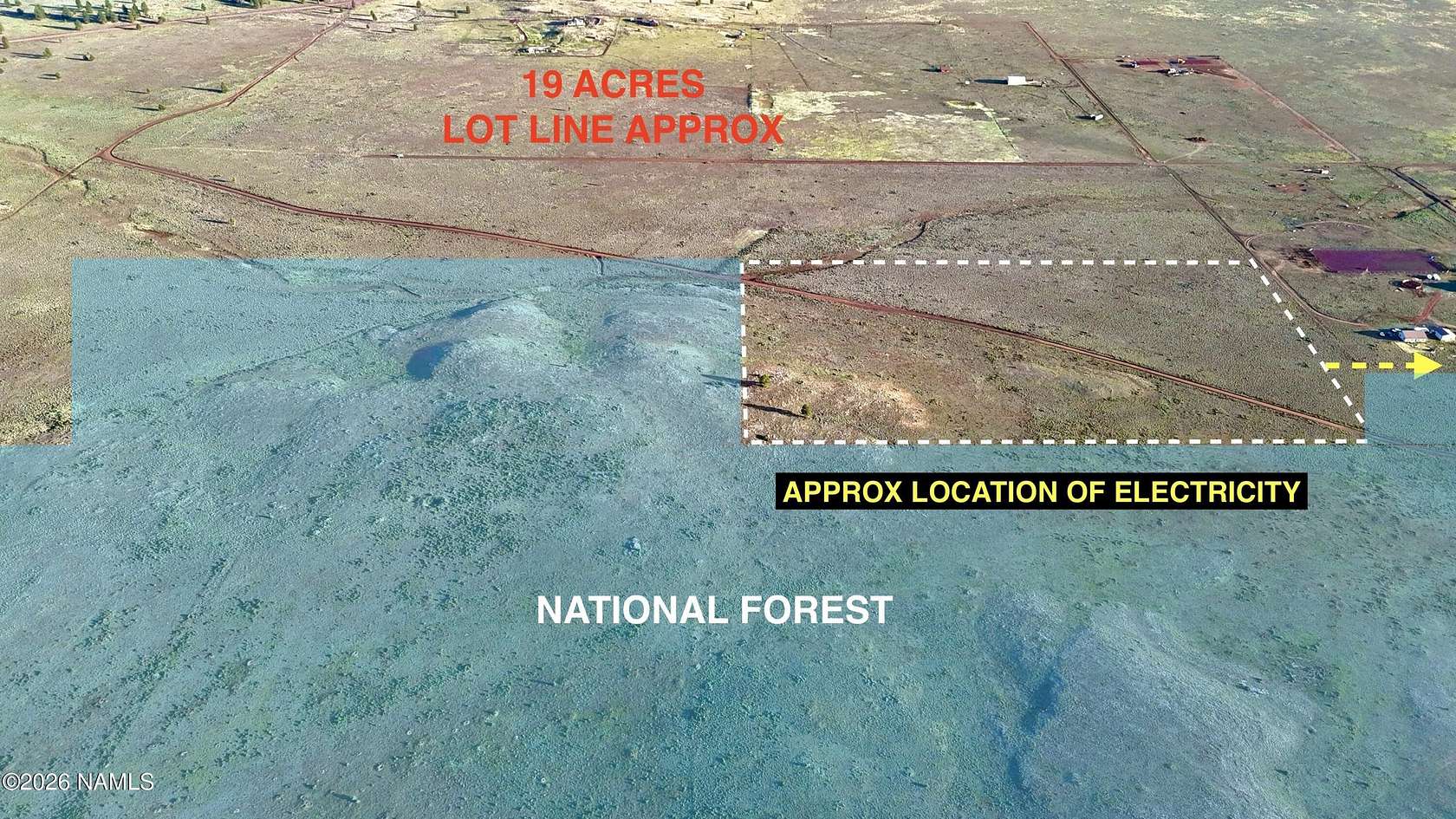 19.1 Acres of Land for Sale in Parks, Arizona