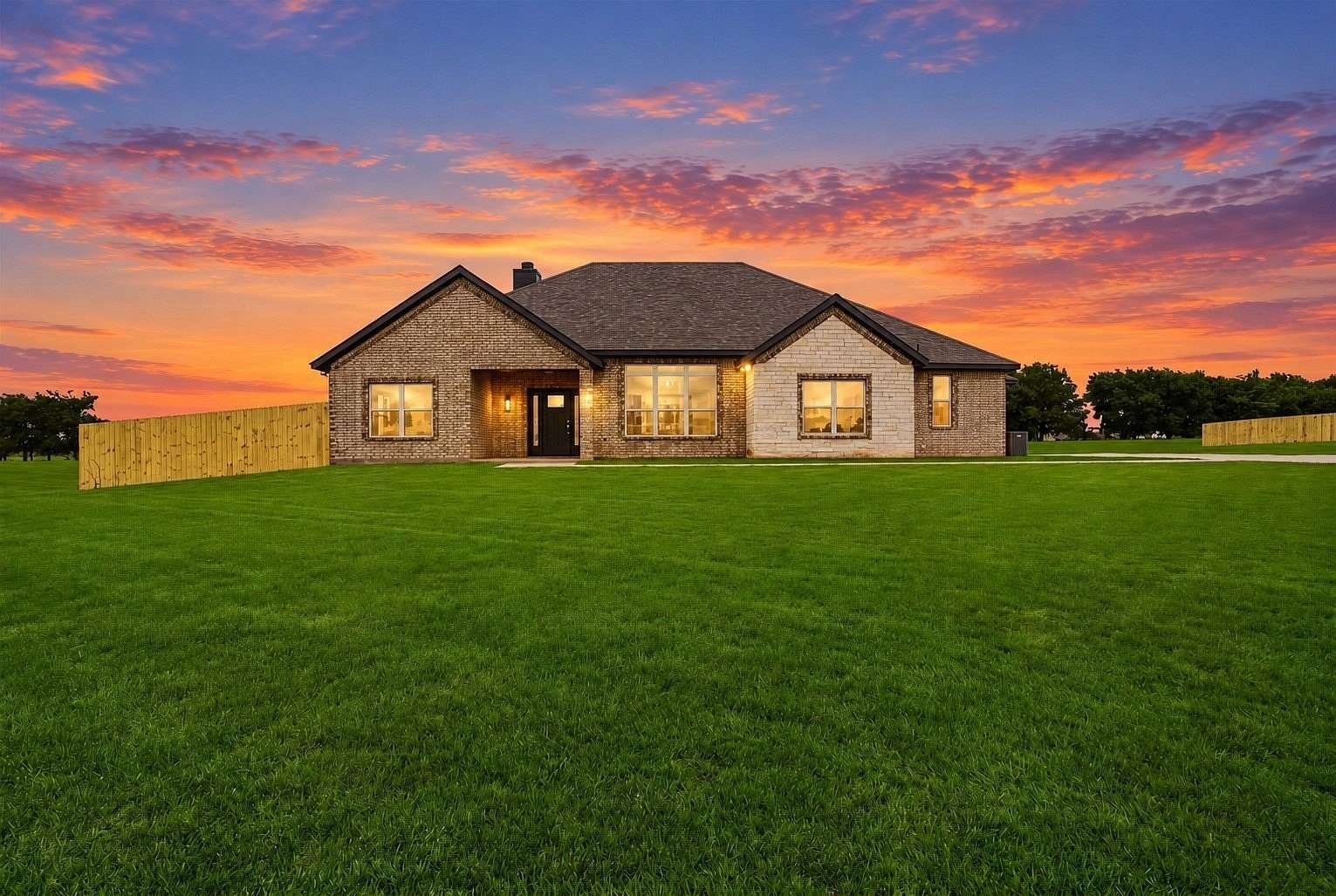 10.2 Acres of Land with Home for Sale in Grandview, Texas