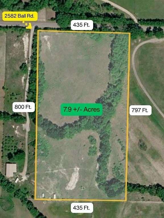 7.9 Acres of Residential Land for Sale in Whitewright, Texas