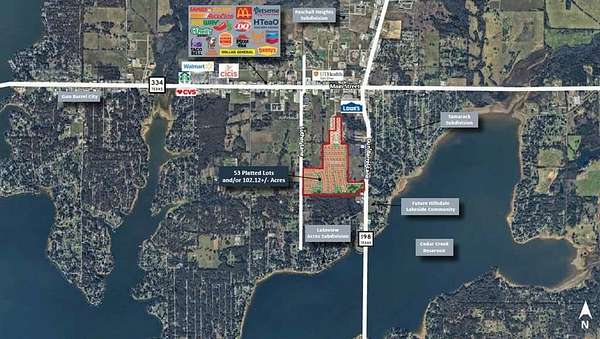 102 Acres of Land for Sale in Gun Barrel City, Texas