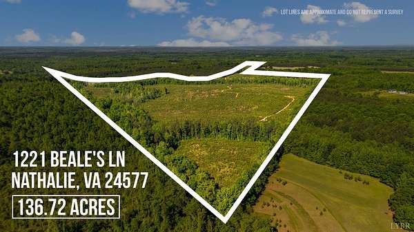 137 Acres of Recreational Land for Sale in Nathalie, Virginia