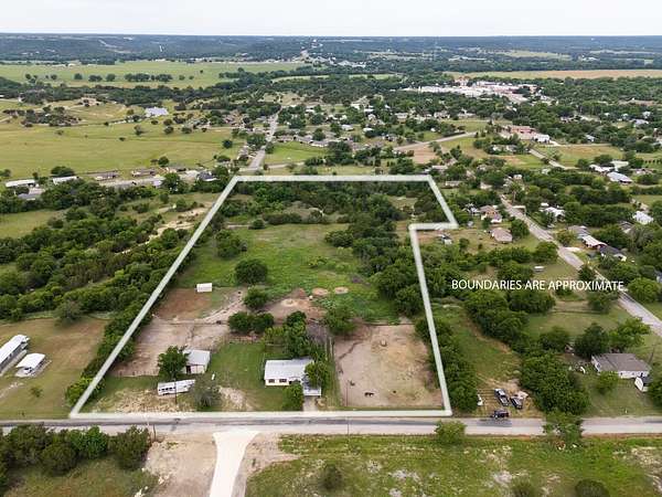7.47 Acres of Land with Home for Sale in Meridian, Texas